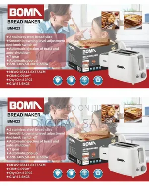 Boma 2 Silice Lift and Look Touch Bread Toaster