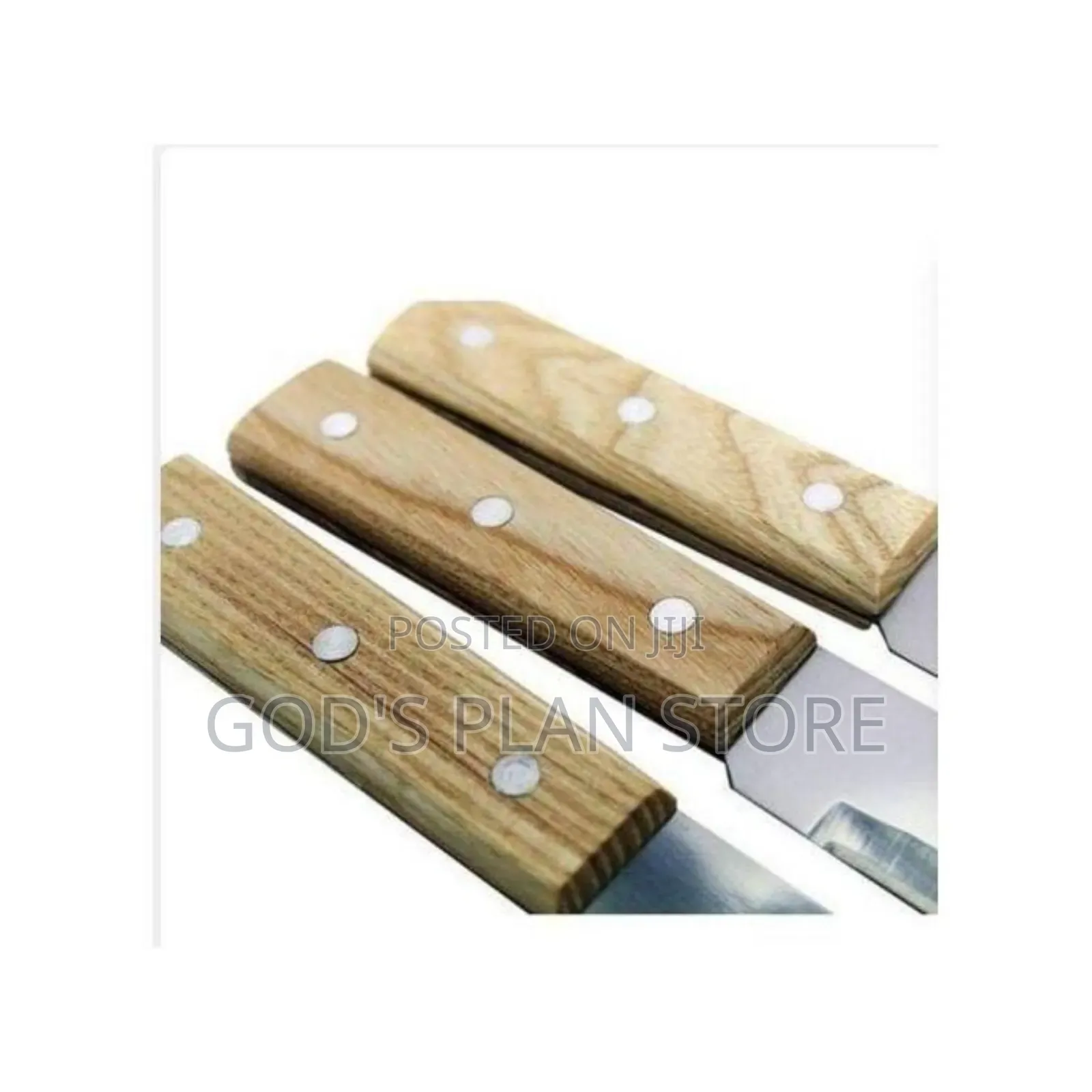 Wooden Handle Kitchen Knives 12pcs