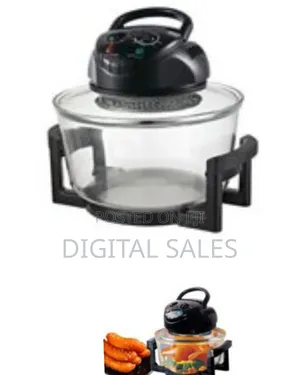 20litre - 8 in 1 Glass Turbo Convection Halogen Oven, Oil-Free Power