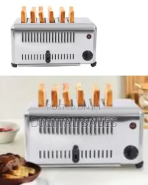 6 Slice Bread Toaster, 1680w 110v Stainless Steel Commercial 1-5