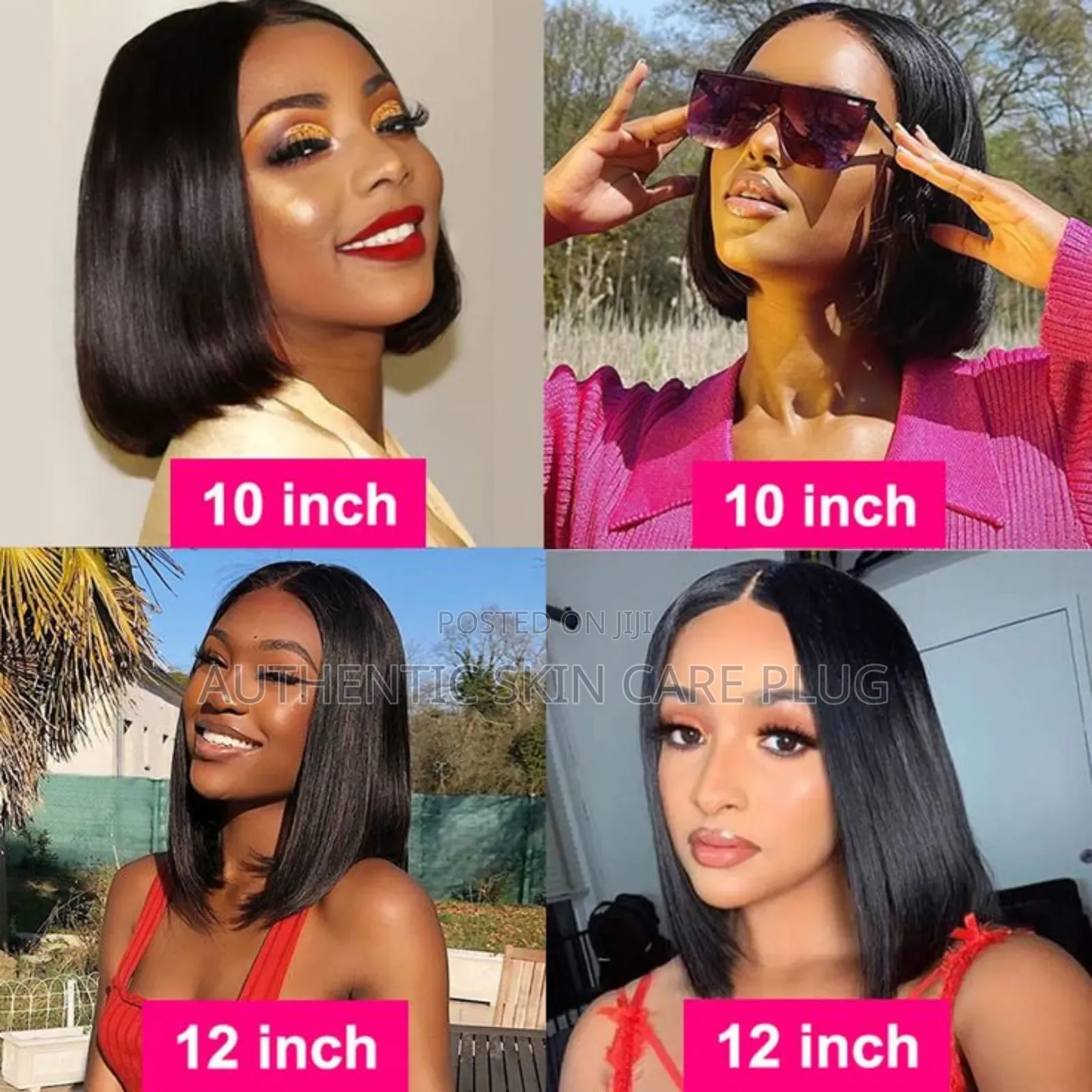 Bob Glueless Human Hair Pre Plucked 6×4 Hd Lace 12inch Wigs