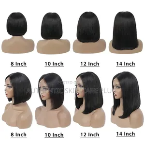 Bob Glueless Human Hair Pre Plucked 6×4 Hd Lace 12inch Wigs