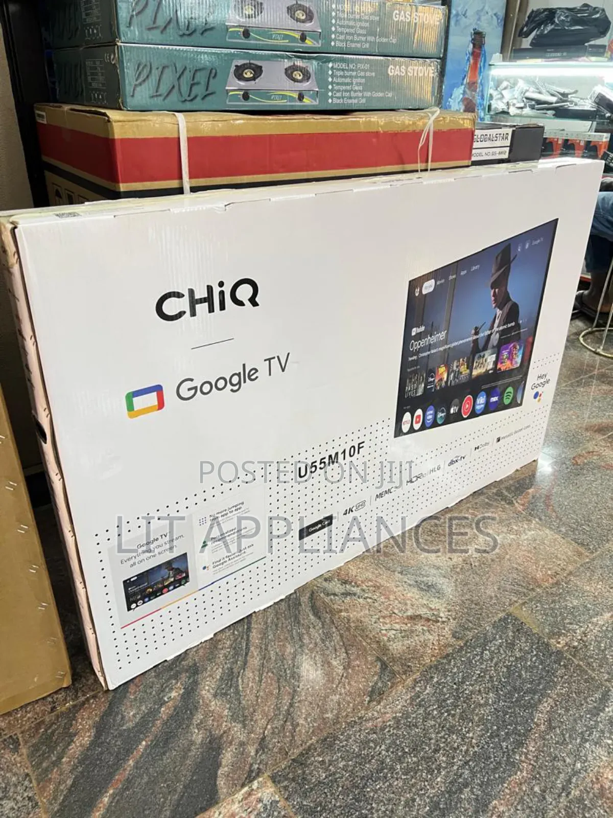 Chiq 55inch Google Tv With Android Software, Bluetooth, Resolution.