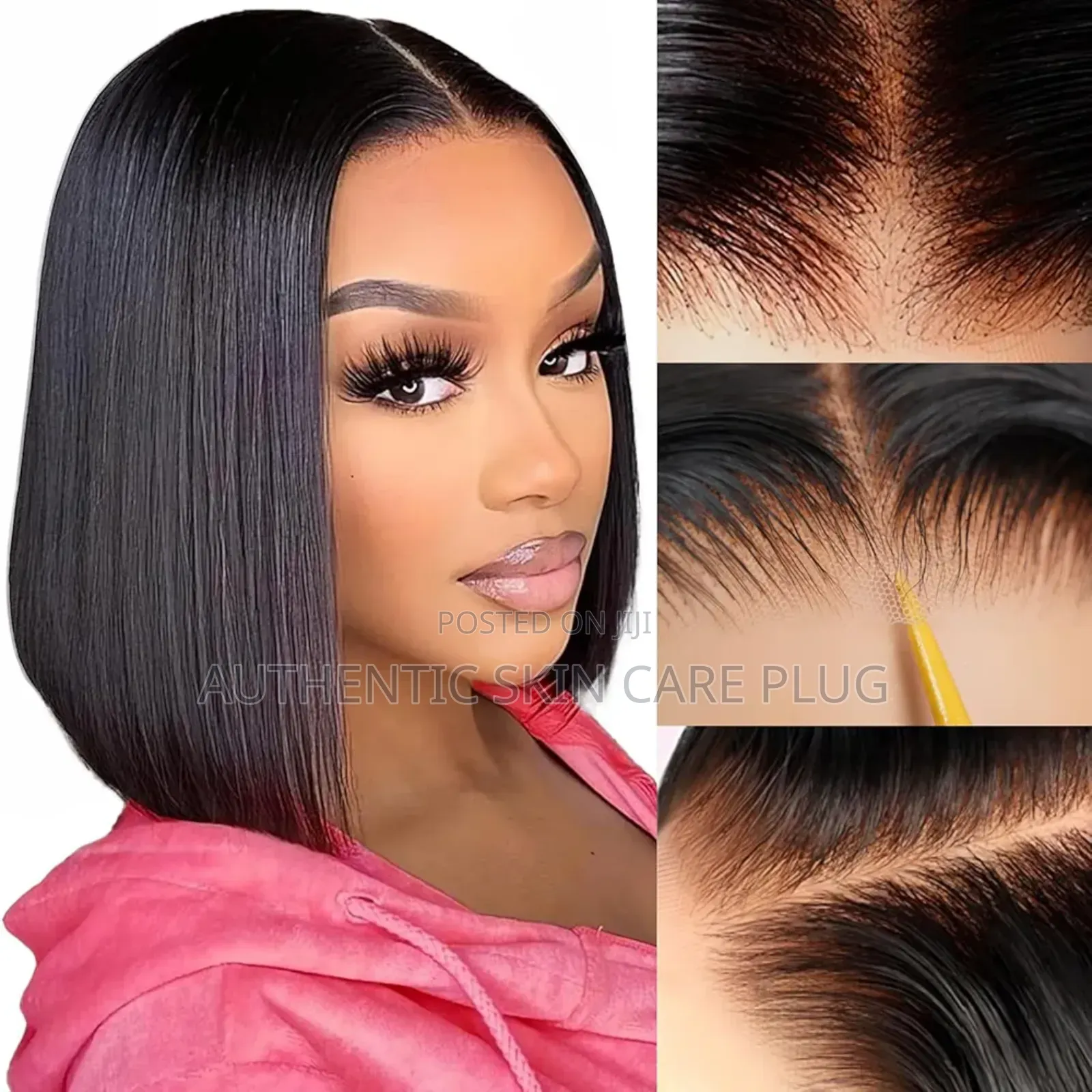 Bob Glueless Human Hair Pre Plucked 6×4 Hd Lace 12inch Wigs