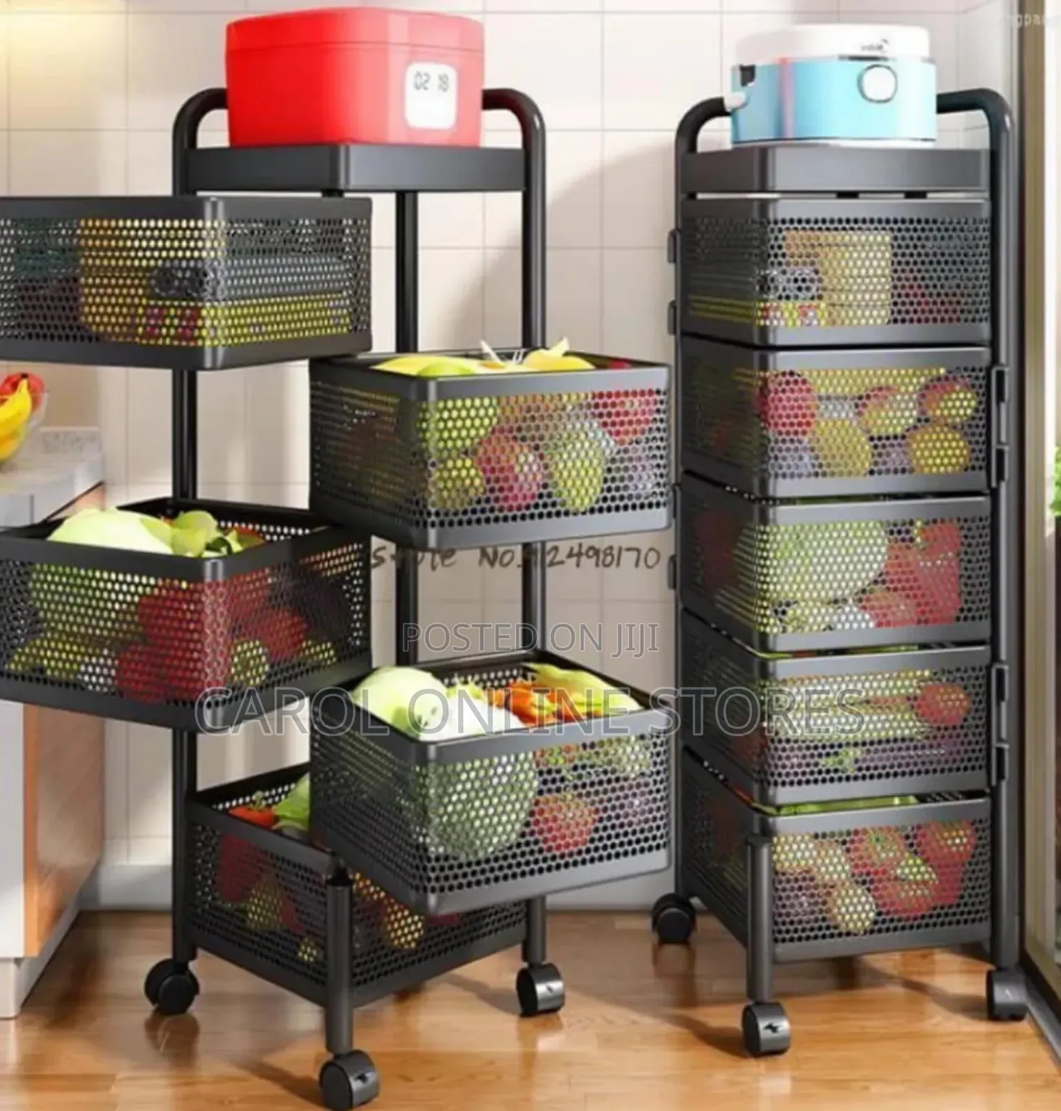 5 Tier Rotating Kitchen Rack/ Vegetable Organizer