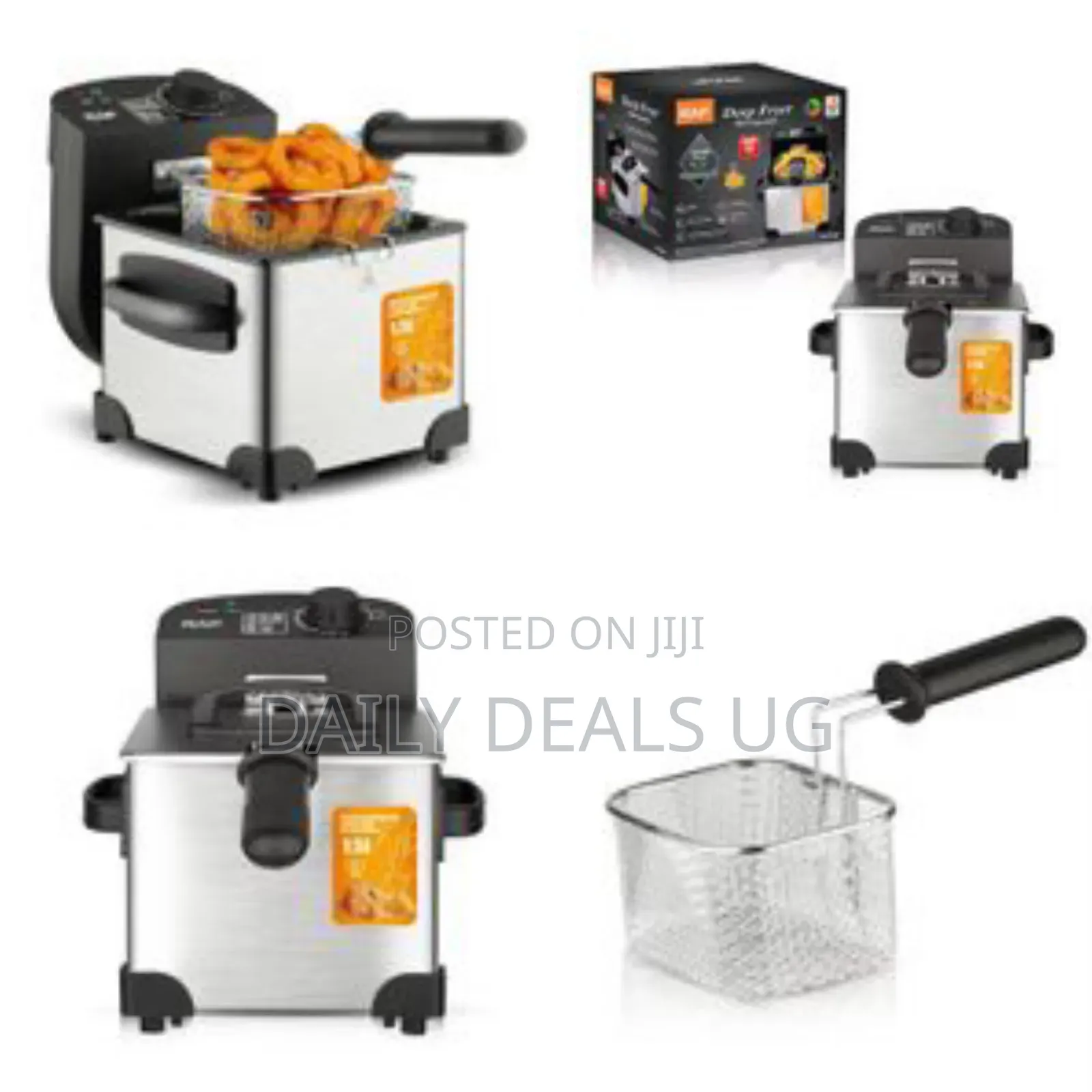Raf 1.5l Bowl Capacity Basket Electric Fryer Stainless Deep Fryer