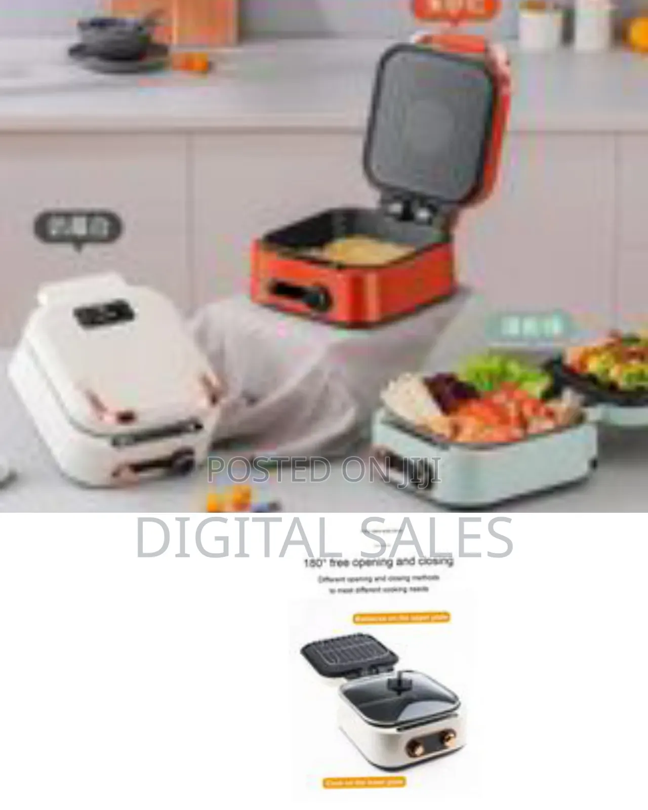 Electric Steak Pancake Pizza Oven Griddle Bake Pan Deepen Crepe Maker