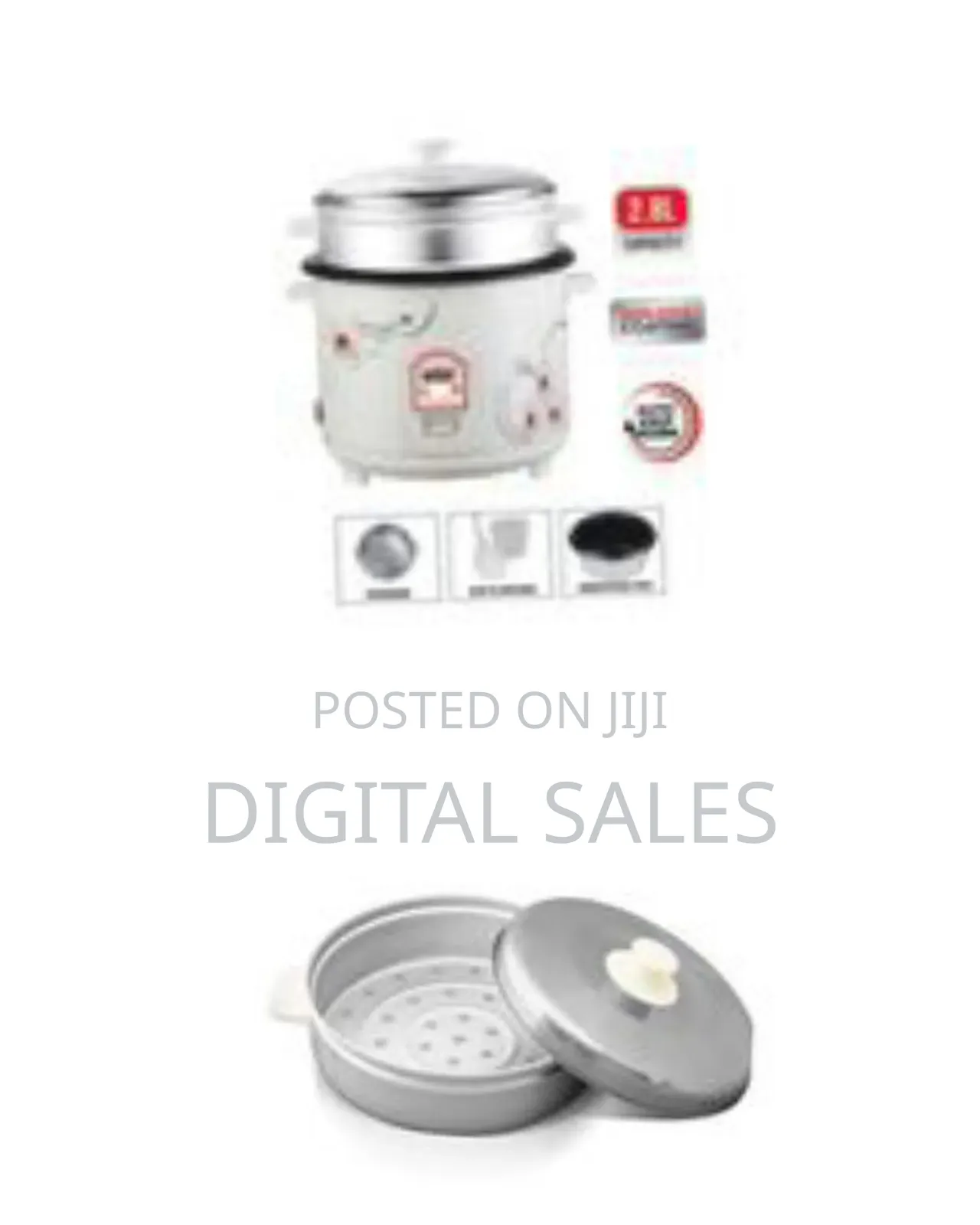 Sanford 2. 8litre Rice Cooker Steamer Pot-