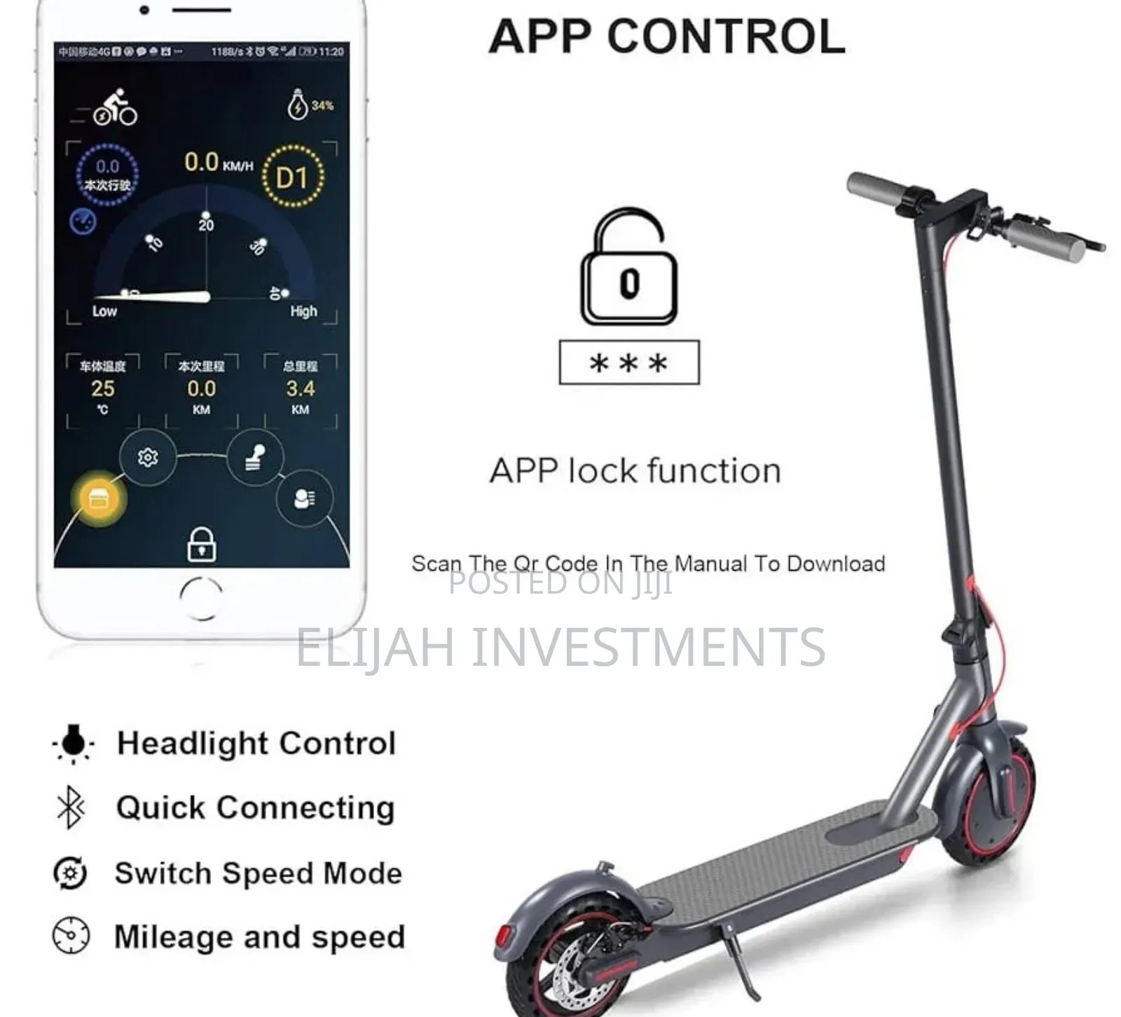 Adult Electric Rechargeable Smart Scooter