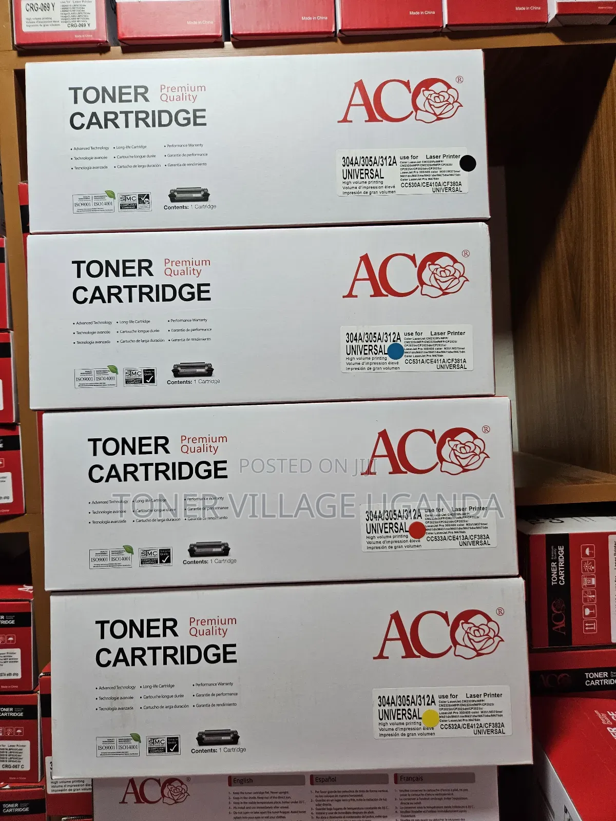 305a Toner Cartridge Set For Use In Hp Laserjet Pro:300, Mfp,400, 400