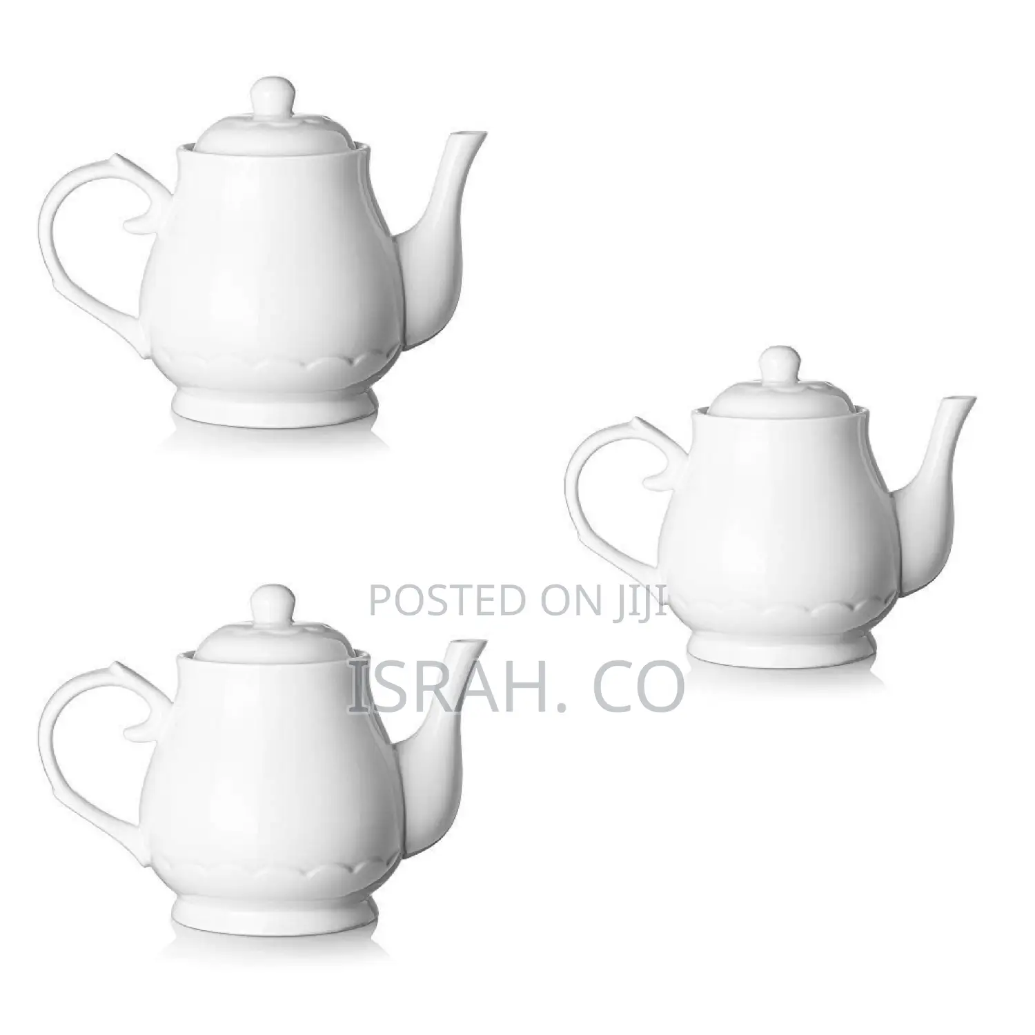 Round Ceramic Teapot, 24 Ounces –