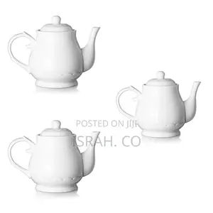 Round Ceramic Teapot, 24 Ounces –