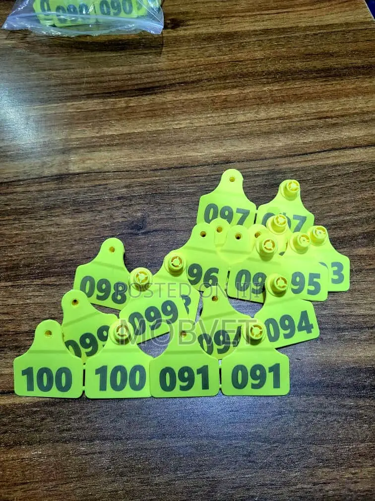 Animal Ear Tags With Numbers On Both Sides