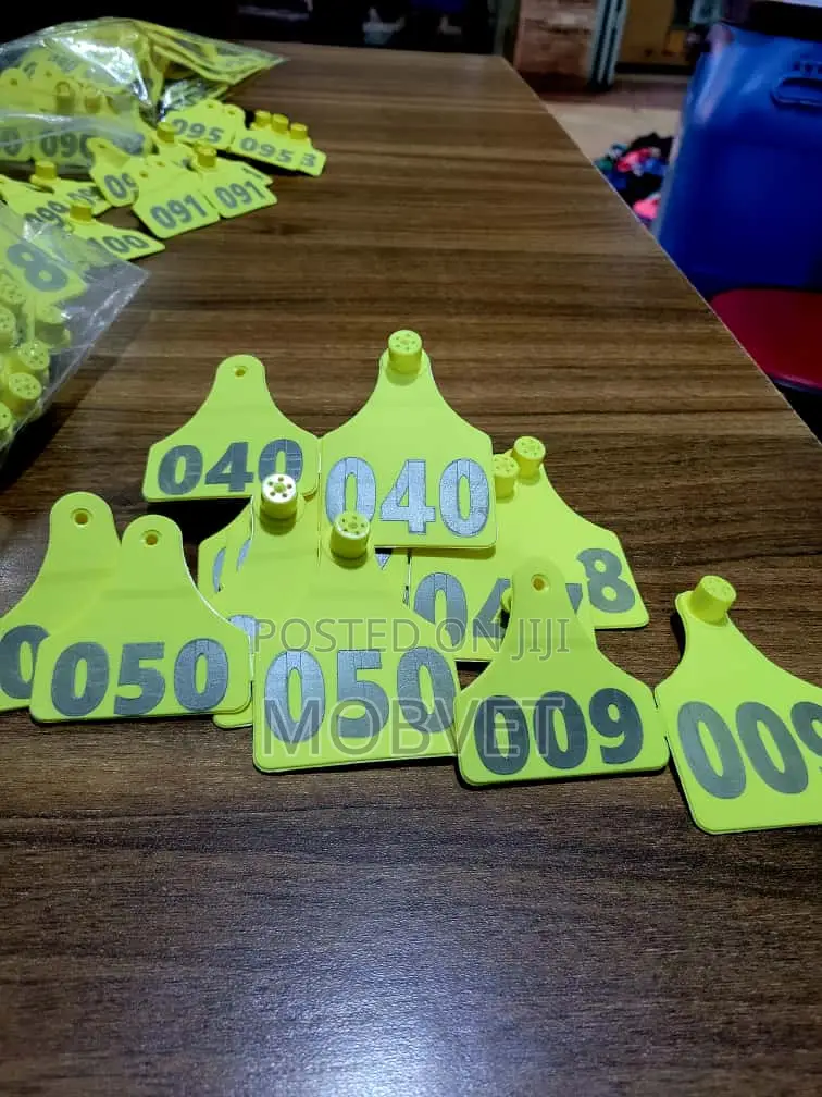 Quality Weatherproof Double-Sided Ear Tags for Cattle Goats