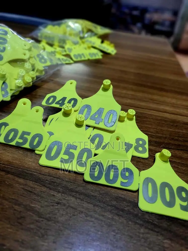Quality Weatherproof Double-Sided Ear Tags for Cattle Goats
