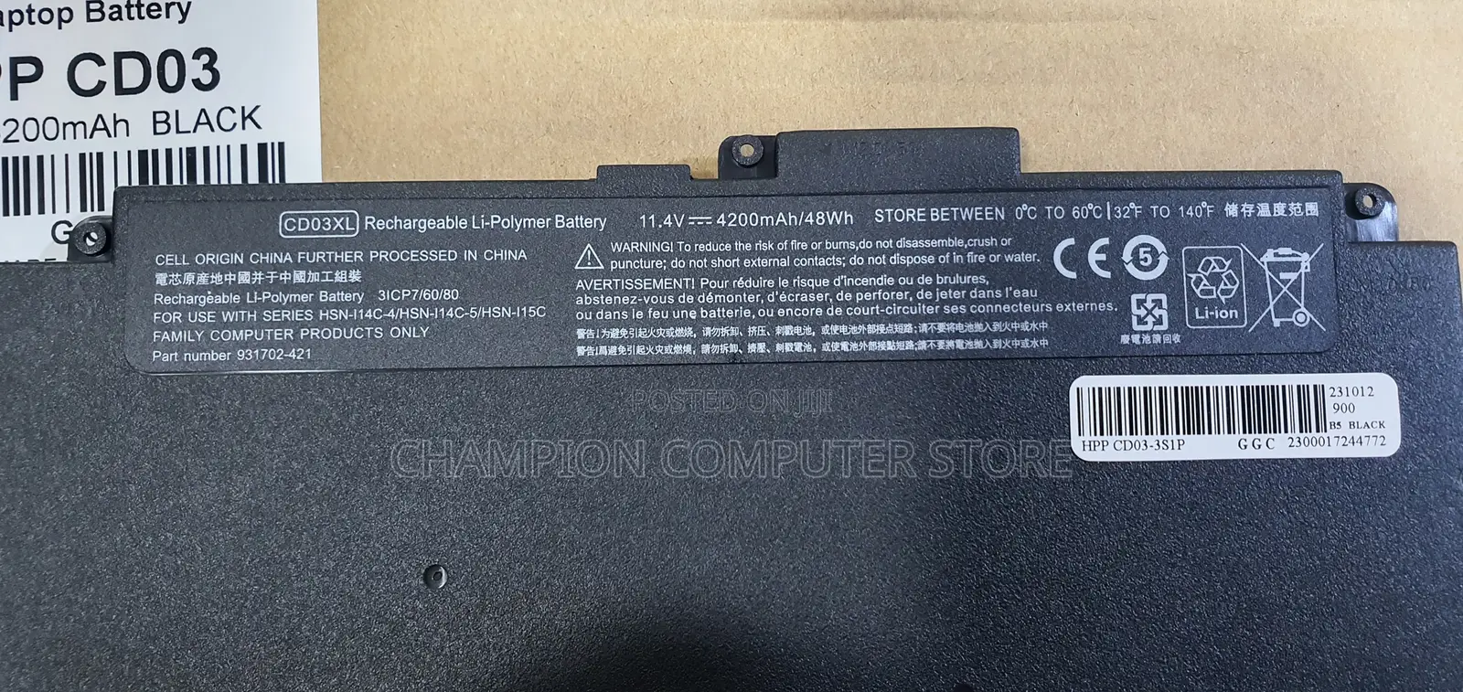 Hp Cd03xl for Probook 640 645 650 G4 G5 650 G7 Series HSTNN-Lb8f HSTNN