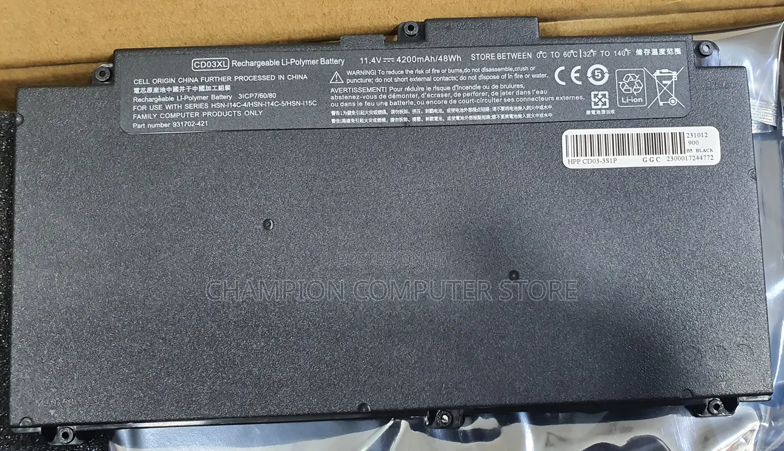 Hp Cd03xl for Probook 640 645 650 G4 G5 650 G7 Series HSTNN-Lb8f HSTNN