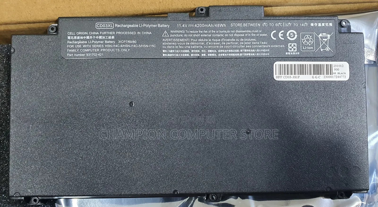 Hp Cd03xl for Probook 640 645 650 G4 G5 650 G7 Series HSTNN-Lb8f HSTNN