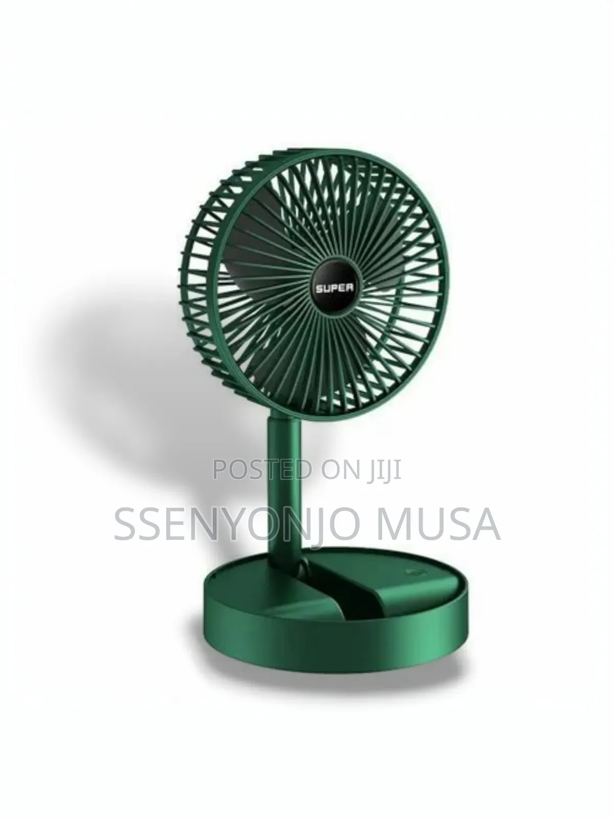 Portable Desk Fan Usb Rechargeable With 3 Modes Folding Fan