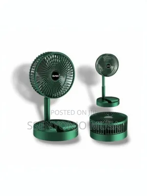 Portable Desk Fan Usb Rechargeable With 3 Modes Folding Fan