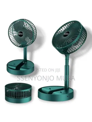 Portable Desk Fan Usb Rechargeable With 3 Modes Folding Fan