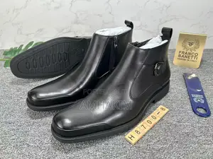Classic Men's Smooth Leather Franco Banetti Chelsea Boots in Stock