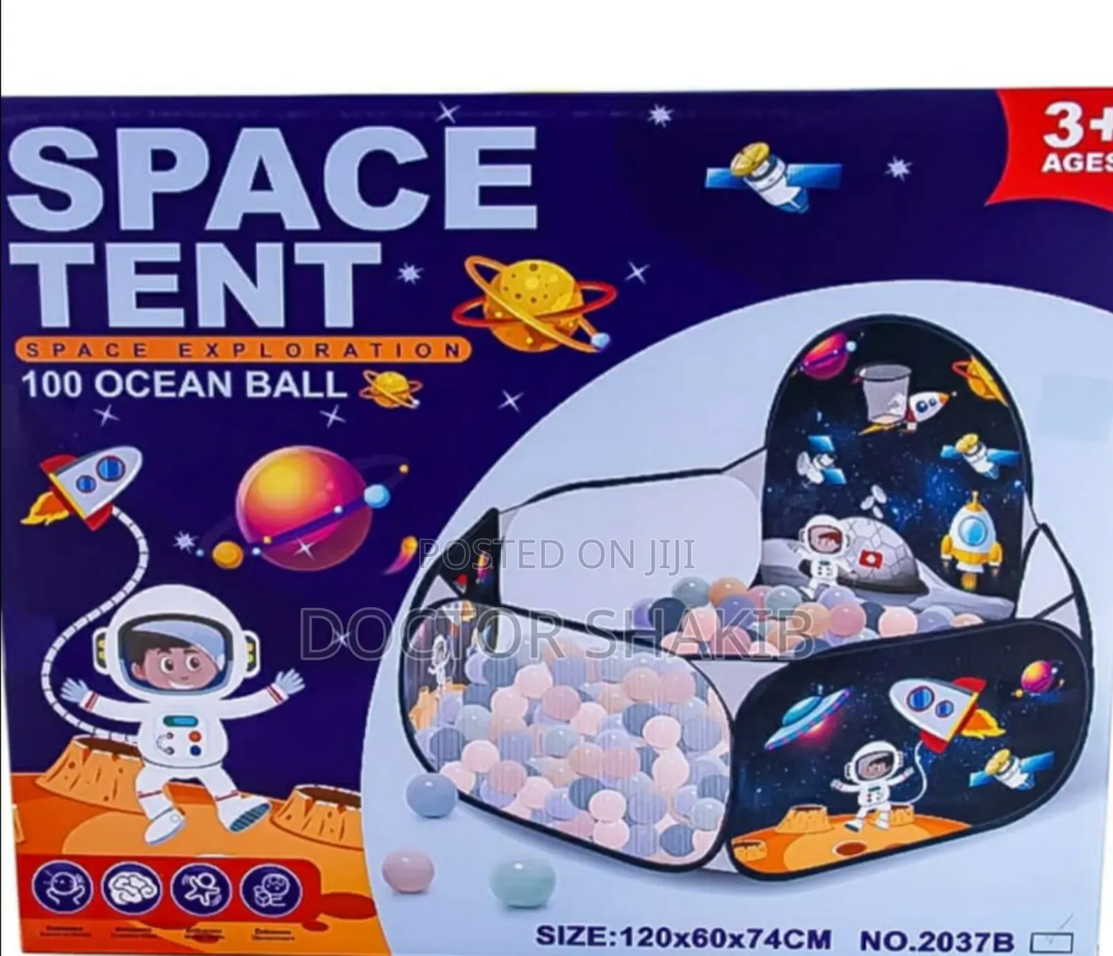 Affordable Kids Pop Up Space Play Tent With 100 Balls
