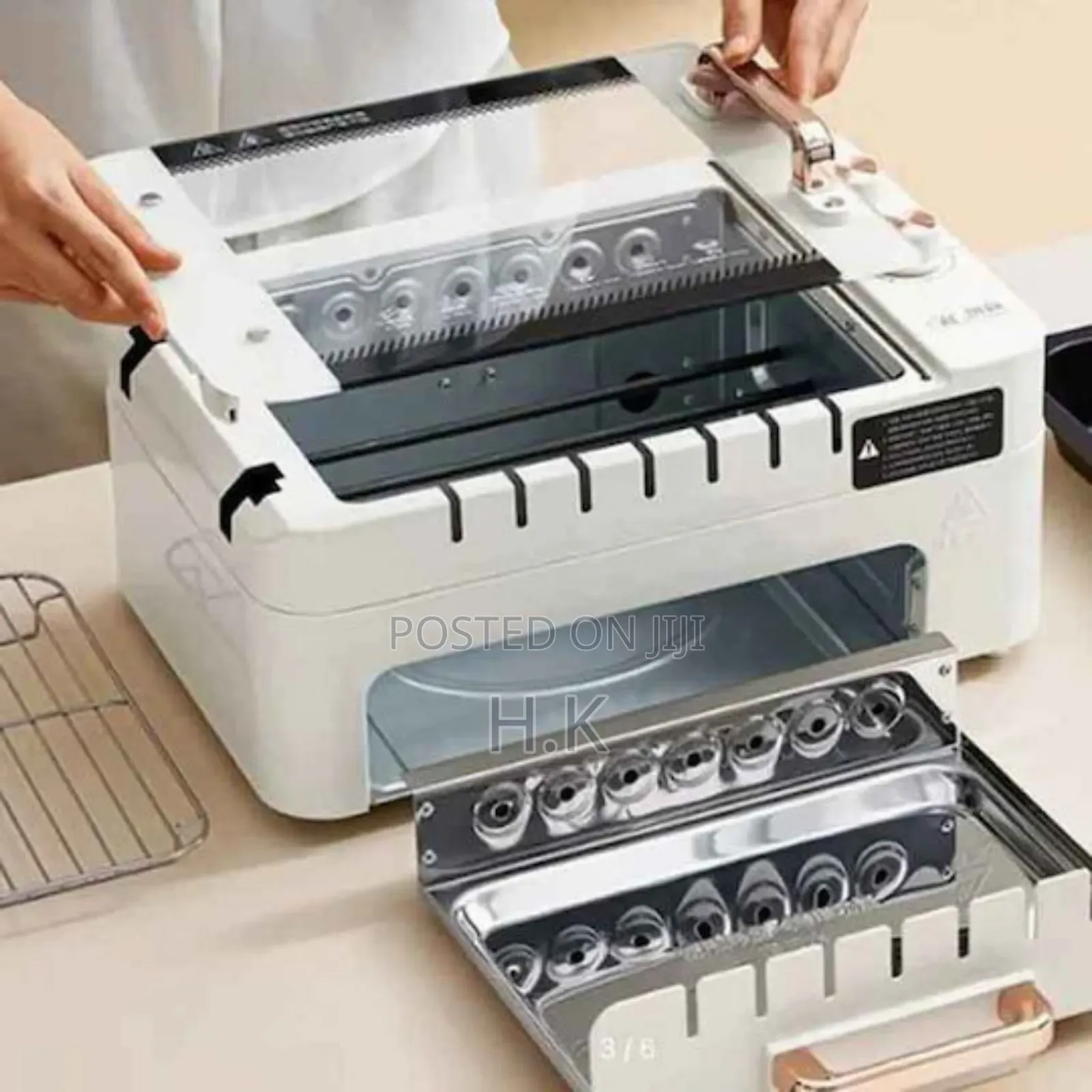 Raf Electric Grill Grill 800w With Lid and Adjustable Thermostat
