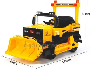 Childrens 12v Battery Powered Sit-on Bulldozer With Scoop