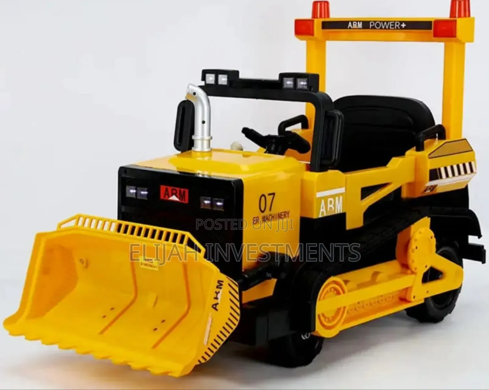 Childrens 12v Battery Powered Sit-on Bulldozer With Scoop
