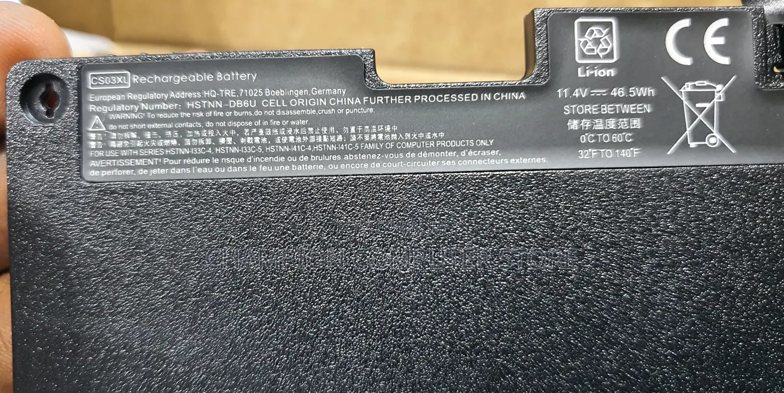 Hp Cs03xl for Elitebook 848 850 G3 G4, Zbook 15u G3 G4