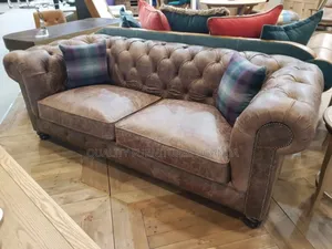 P Shaped Chesterfield Couch