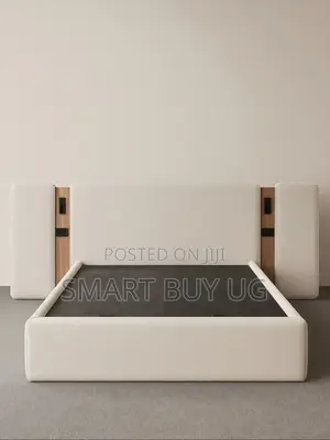 6x6 Bed Frame – Modern Bedroom Frame, Solid Wooden Construction