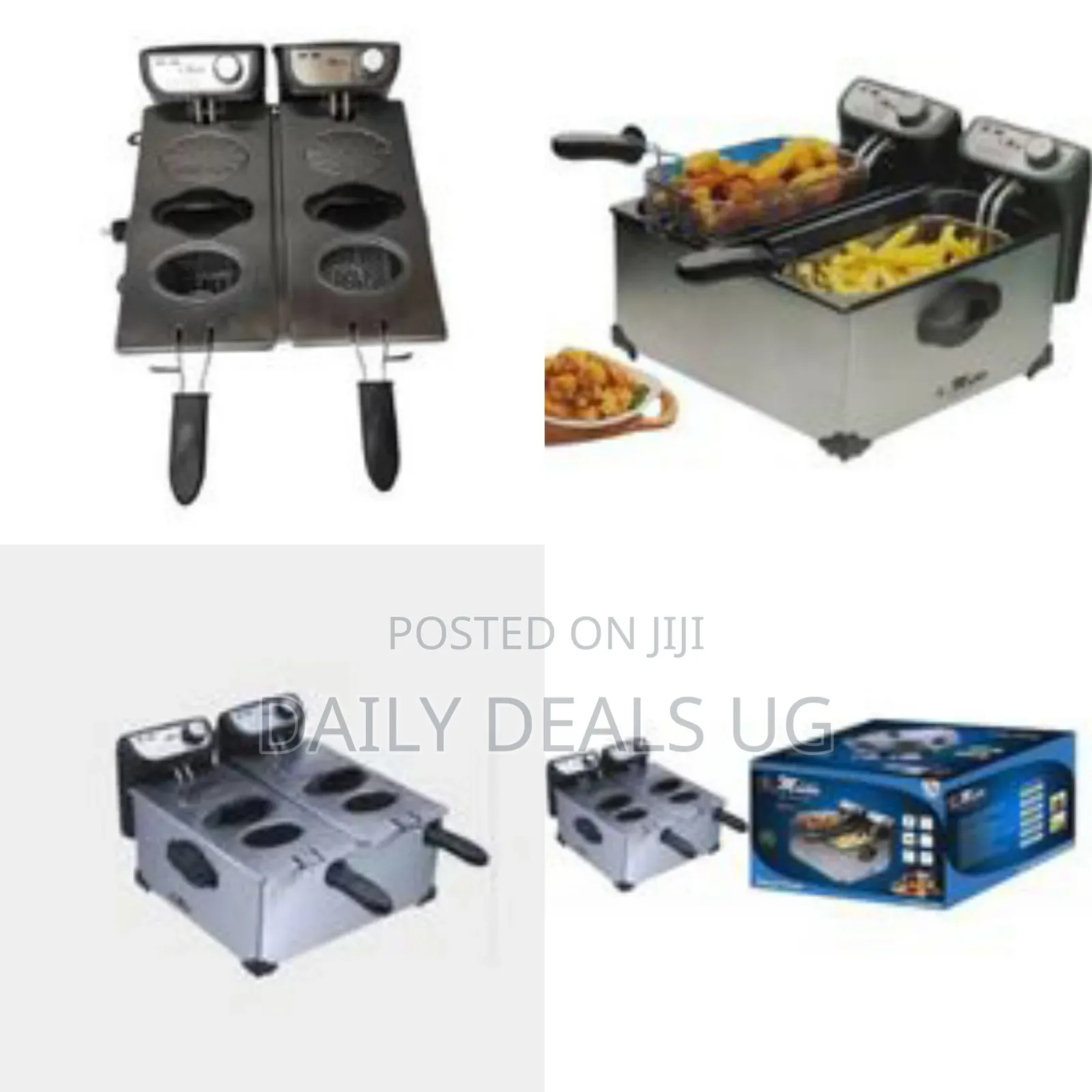 Electro Master Deep Fryer 2 X 3 Litre Stainless Steel Double Fryer