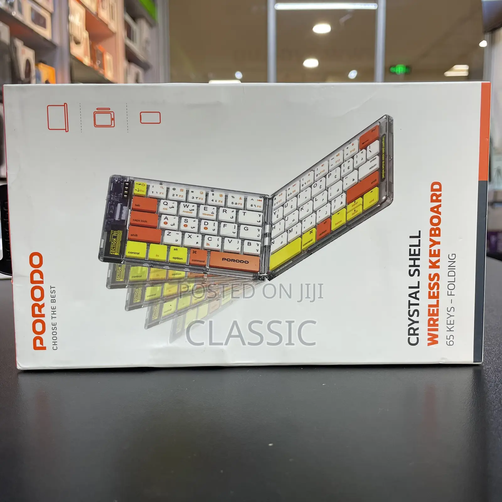 Porodo Crystal Shell Wireless Keyboard