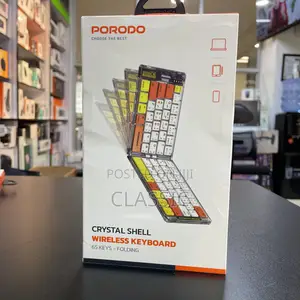 Porodo Crystal Shell Wireless Keyboard