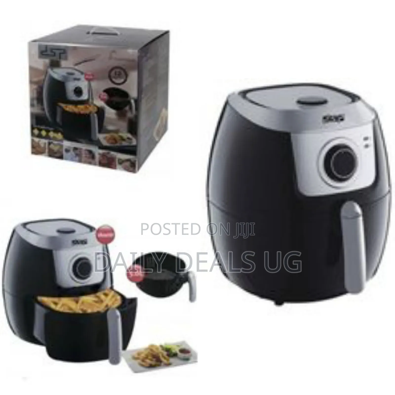 DSP 5l Electric Hot Grill Air Fryer in Oven Cooker -Black