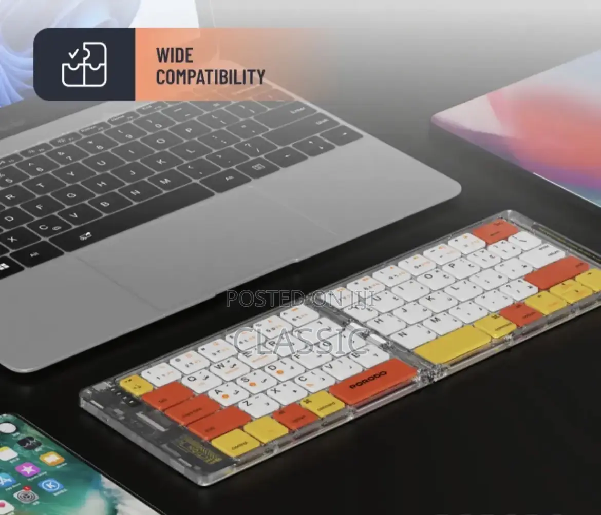 Porodo Crystal Shell Wireless Keyboard