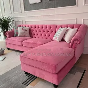 Pink Colored Chesterfield