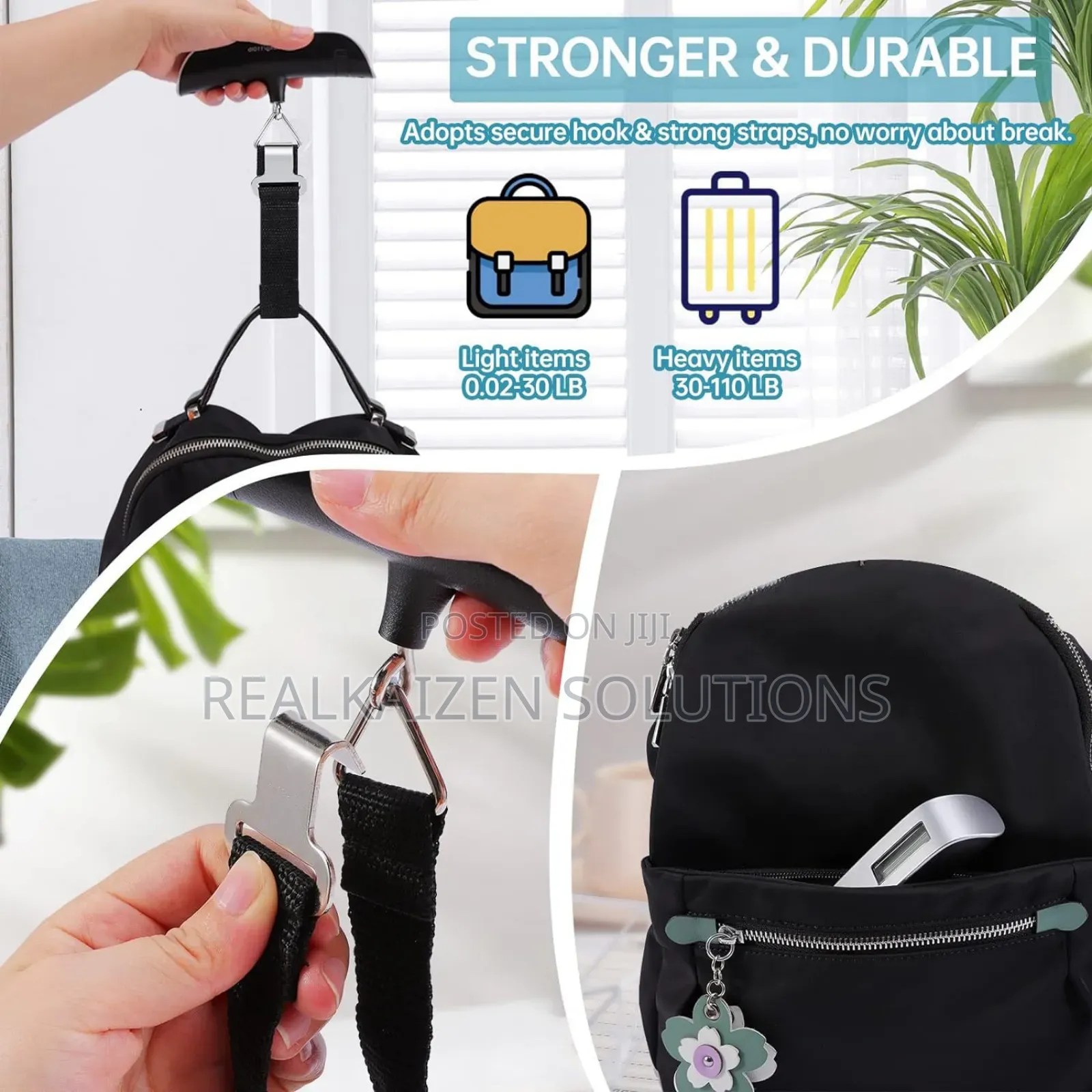 Digital Electronic Luggage Personal Scale With Room Temp Display 50kg