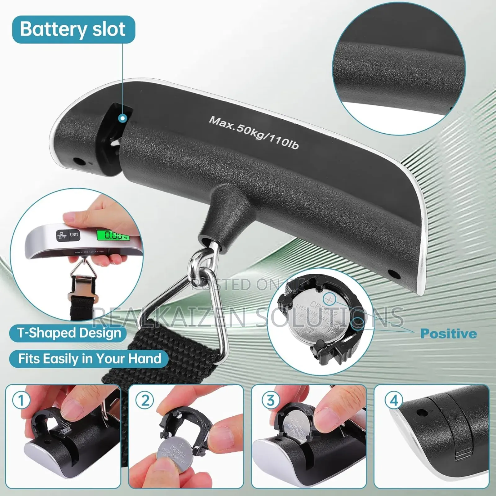 Digital Electronic Luggage Personal Scale With Room Temp Display 50kg