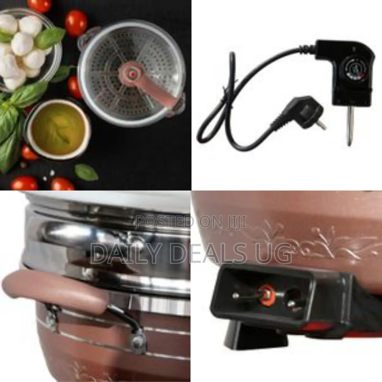 Boma Electric Pan and Hot Pot With Glass Lid Dual Temperature Control