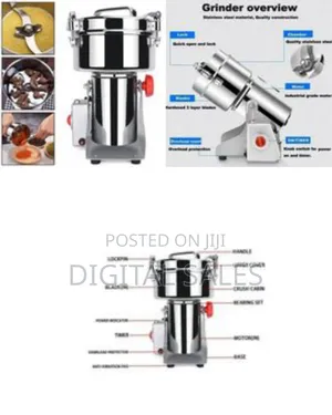 2000g High Speed Motor Electric Dry Powder Food Grinder Machine Grain