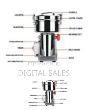 2000g High Speed Motor Electric Dry Powder Food Grinder Machine