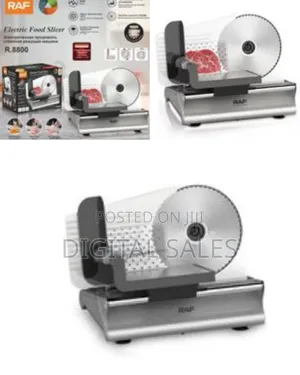 Raf Electric Food Slicer Stainless Steel Bladeanti-Skid Stand Tool