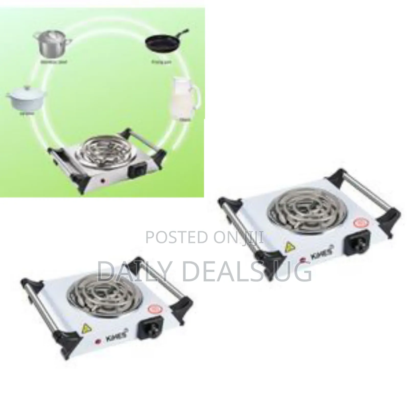 Portable Electric Hot Plate Stove Cooker -White