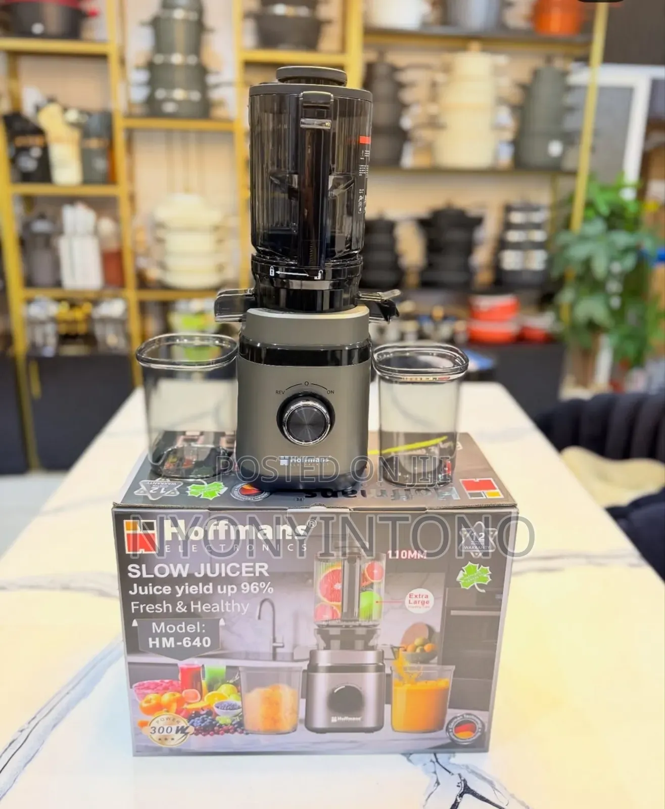 Hoffmans Hm-640 Top-Quality Slow Juicer With Extra Large Feeding Tube