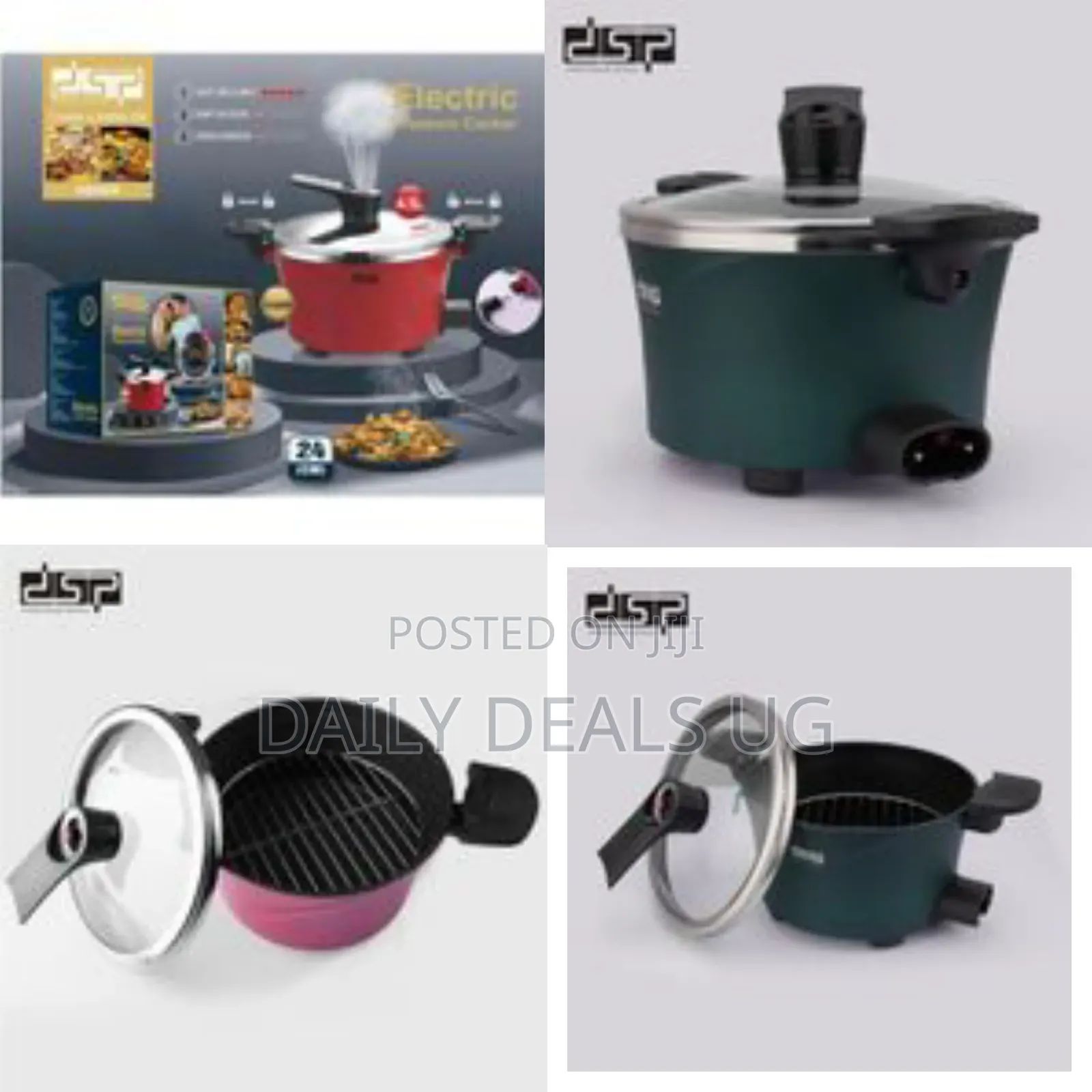 DSP 4.5 Litres Electric Non-Stick Pressure Cooker Soup Pot Boiler Food