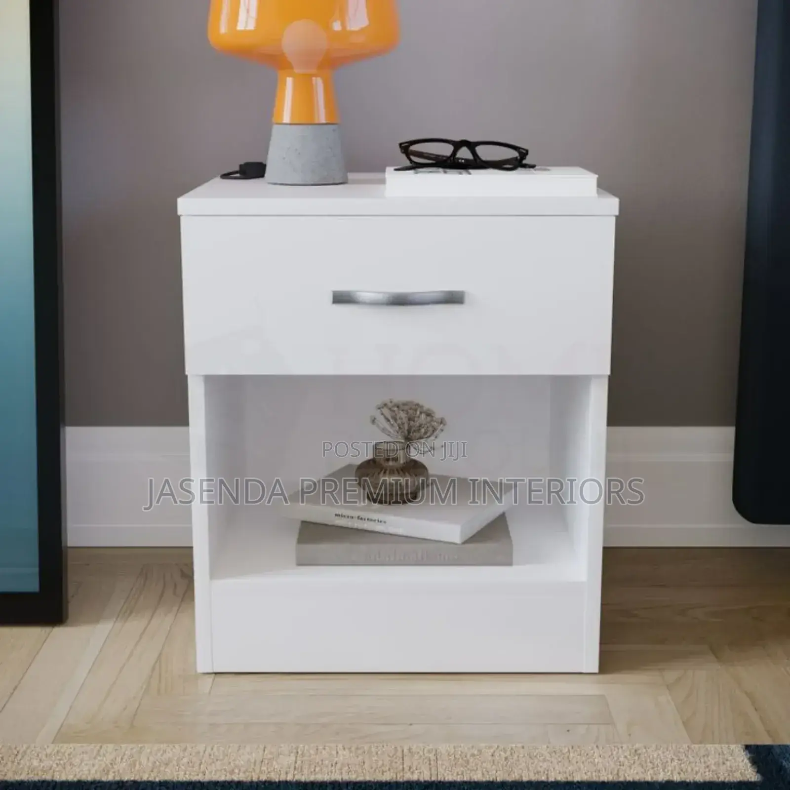 Bedside Drawer Table – Durable Wooden Nightstand for Home