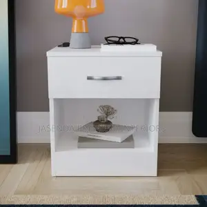 Bedside Drawer Table – Durable Wooden Nightstand for Home